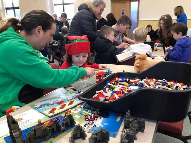 The LEGO building session took place at Mount Zion Church in Cliviger