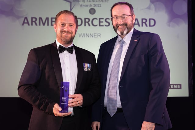 Armed Forces Award winner Andrew Powell (left)