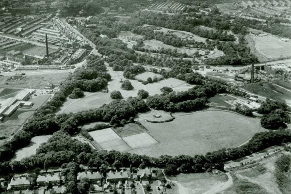 Aerial view of Queens Park area 1961. Credit: Lancashire County Council