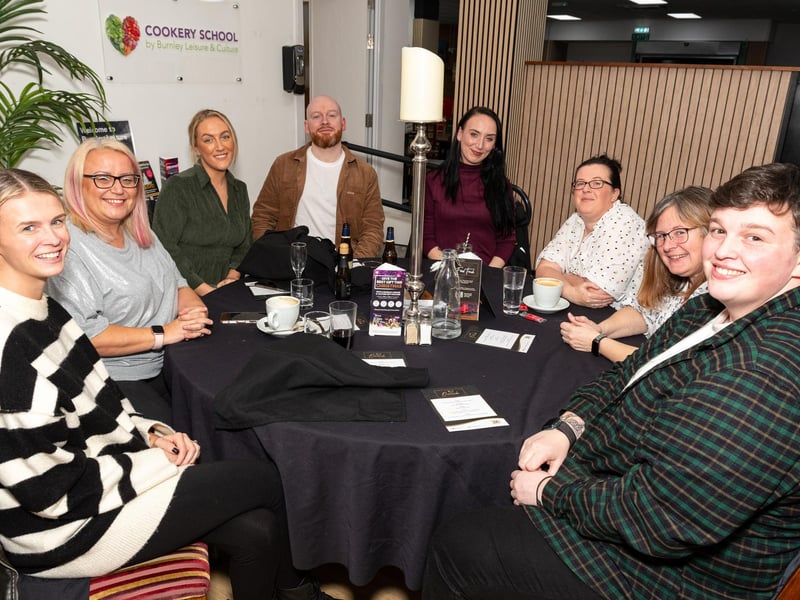 Diners enjoying the Waste Not Feast More event at Down At Town in Burnley Town Centre. Photo: Kelvin Lister-Stuttard