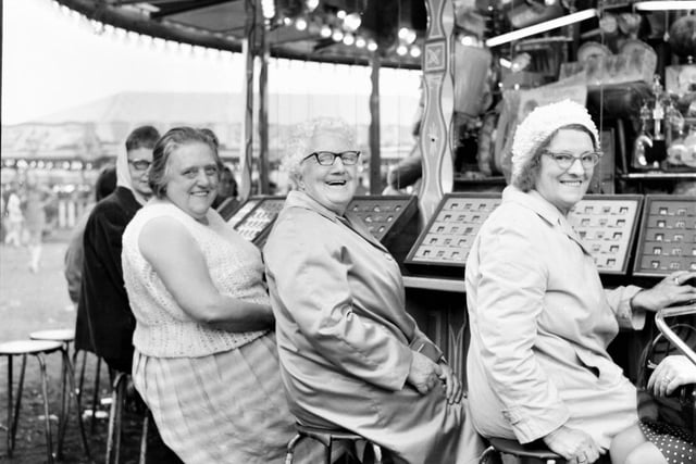 All smiles for a full house from bingo fans (left to right) Mrs Amy Holden, Mrs Sarah Wilson and Mrs Edith Lewis all neighbours in Mitella Street.