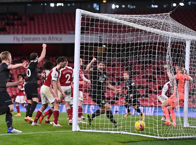 Mark Lawrenson's Burnley vs Arsenal predicition. (Photo by Laurence Griffiths/Getty Images)