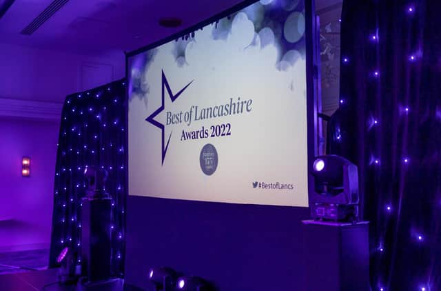 The Best of Lancashire awards 2022 sponsored by Booths and held at Crow Wood Hotel & Spa Resort, Burnley