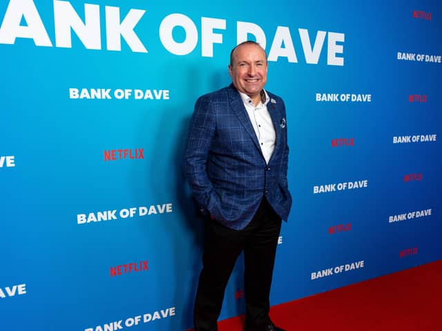 Burnley millionaire David Fishwick who inspired the Netflix smash-hit film, Bank of Dave.