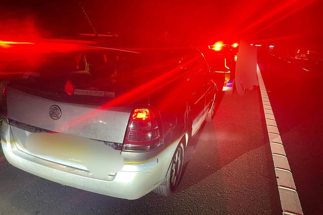 This Vauxhall Zafira decided to ignore the “follow me” on the matrix board of a police patrol car, before driving dangerously at speeds exceeding 100mph on the M6 northbound.
The driver was stopped with the help of two other police cars at junction 35.
The driver has been disqualified until 2023.