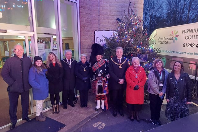 Chief guests at Light Up a Life, the Mayor and Mayoress of Burnley, Coun. Mark Townsend and his wife Kerry, and the Mayor of Padiham, Coun. Frank Cant.