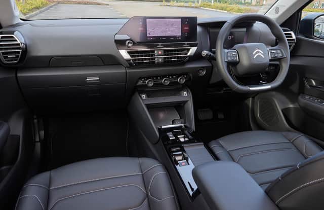 The Citroen C4's interior is simple but unique
