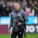 Burnley's Welsh assistant manager Craig Bellamy arrives for the English Premier League football match between Burnley and Arsenal at Turf Moor in Burnley, north-west England on February 17, 2024. (Photo by Andy Buchanan / AFP)