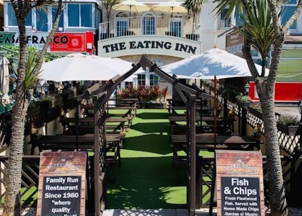 The Eating Inn on South Shore, Blackpool, has a rating of 4.7 out of 5 from 1,000 Google reviews