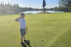 Ritchie Riley at the World Junior Golf Championships in Spain