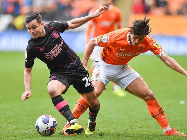 Blackpool's Kenny Dougall battles with Burnley's Josh Cullen

The EFL Sky Bet Championship - Blackpool v Burnley - Saturday 4th March 2023 - Bloomfield Road - Blackpool