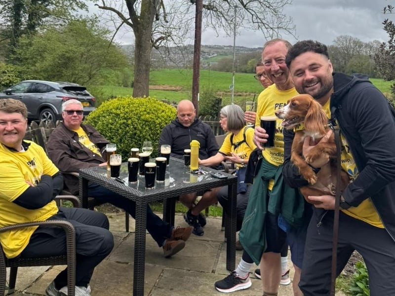 Taking a well earned refreshment break