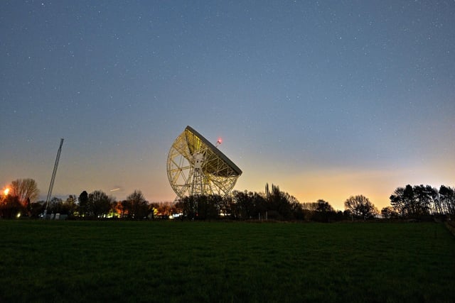 Reaching for the stars ... the Jodrell Bank Observatory in Cheshire