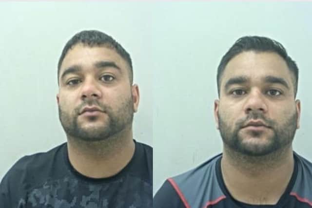 Rohail and Sohail Khan who have been jailed following arrest under Lancashire Police's Operation Warrior
