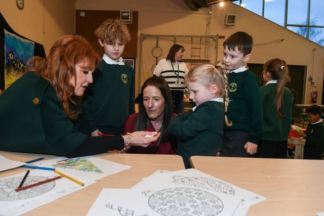 Padiham Green Primary School was the Duchess of York's first stop. ©Andy Ford.