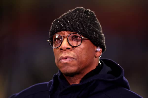 WIGAN, ENGLAND - JANUARY 08: TV personality Ian Wright looks on prior to the Emirates FA Cup Third Round match between Wigan Athletic and Manchester United at DW Stadium on January 08, 2024 in Wigan, England. (Photo by Naomi Baker/Getty Images)