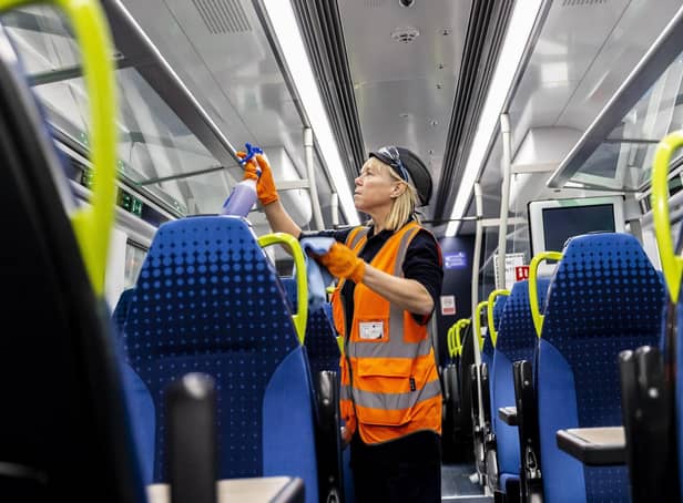 The massive operation to clean Northern's trains every year n- which includes 32,759 microfibre cloths