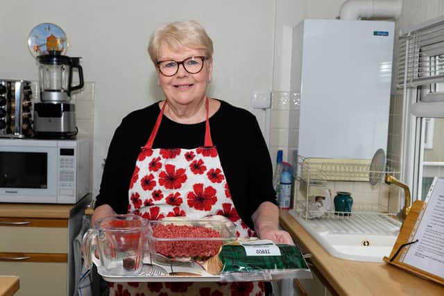 Pasta Bolognese - Hazel Wilkinson, a former cook with all the ingredients needed to make her Pasta Bolognese. Photo: Kelvin Stuttard