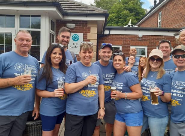 Some of the participants in the Ribble Valley Pub Walk