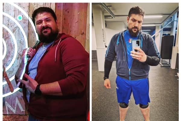 Salvatore Leone, who has shed four stone since January, is planning to cycle 600 miles in 60 days for charities MIND and Prostate Cancer UK