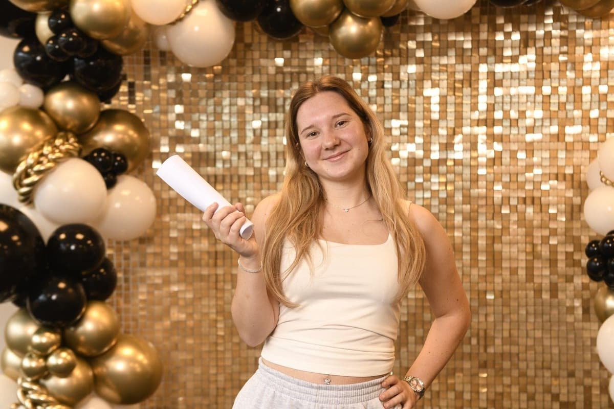 Emily Rae Maths Emily hit the back of the net, passing her maths GCSE, so she can go on ...