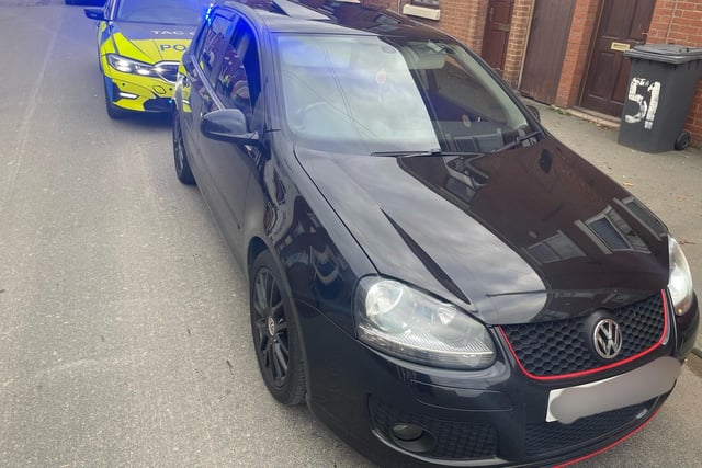 This vehicle caught the attention of officers in Skeffington Road, Preston, due to the window tints and the overwhelming smell of cannabis.
The driver failed a roadside test for cannabis and was arrested.