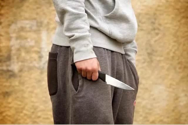 Fewer children have been locked up for knife crime