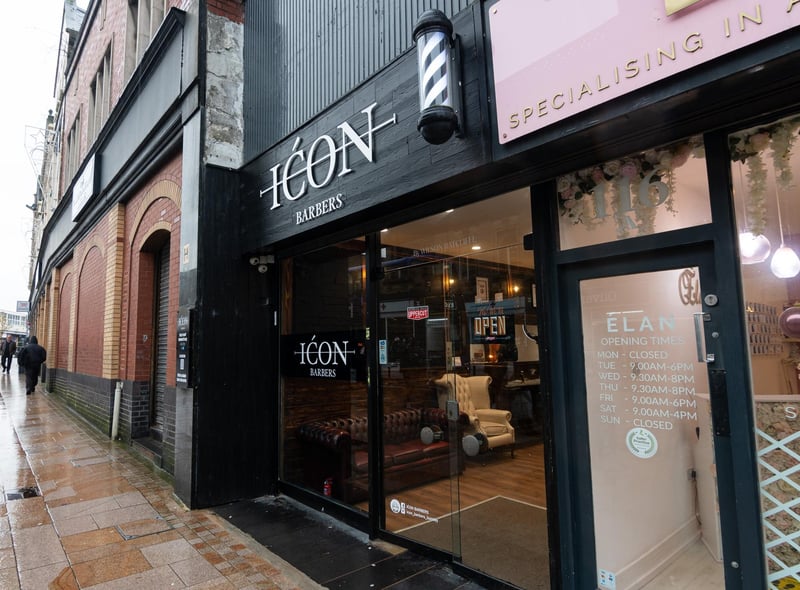 ICON Barbers is located in St James St, Burnley, and keeps its customers looking sharp with shape-ups, trims, waxes and skin fades. Photo: Kelvin Stuttard