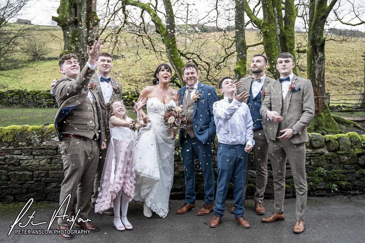 19 photos of Pendle couple marrying at Ponden Mill in Keighley West Yorkshire 