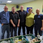 Volunteers at  Lighthouse Christian Centre Foodbank in Brierfield.