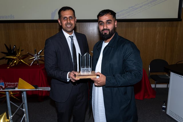Fundraiser of the Year award went to Foysol Uddin. He was unable to attend so a friend accepted the award on his behalf