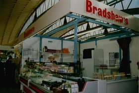 Burnley Market Hall interior (1994). Credit: Lancashire County Council