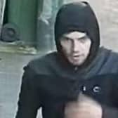 Do you recognise this man? Police want to speak to him in connection with an attempted robbery in Bacup (Credit: Lancashire Police)