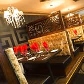 The interior of award winning Burnley restaurant Shimla Spice