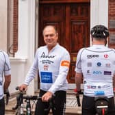 Panaz founder Tony Attard cycled from London to Lancashire