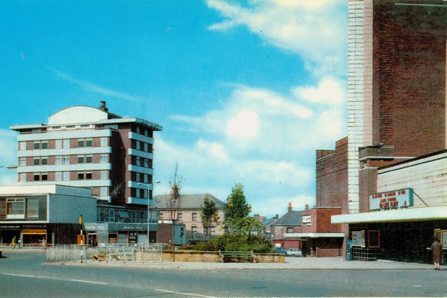 Keirby Hotel and Odeon Cinema, Burnley (c.1967). Credit: Lancashire County Council