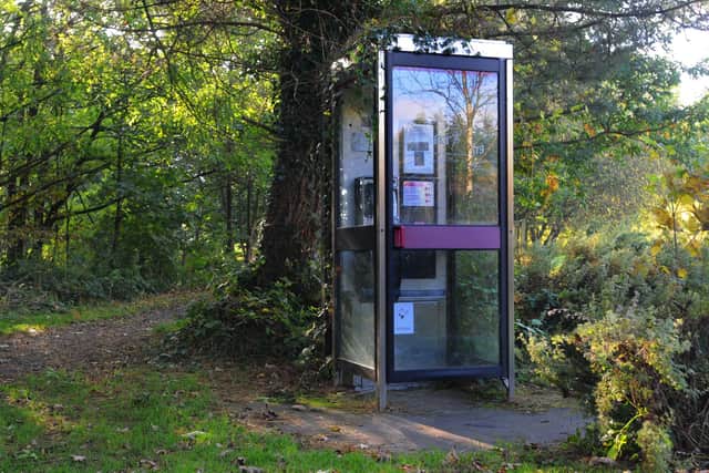 The historic BT phone box which helped Dunsop Bridge gain fame as  "the centre of the Kingdom"