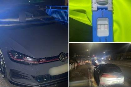 This VW Golf drove past police erratically before joining the M65 westbound at high speed. It reached speeds in excess of 150mph before being stopped. 
The driver failed a drug test for cannabis and was arrested for dangerous driving and drug driving.