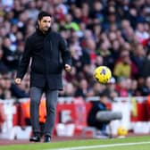 LONDON, ENGLAND - NOVEMBER 11: Mikel Arteta, Manager of Arsenal, looks on during the Premier League match between Arsenal FC and Burnley FC at Emirates Stadium on November 11, 2023 in London, England. (Photo by Marc Atkins/Getty Images)
