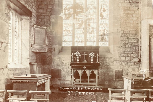 The Towneley Chapel was a Chantry Chapel founded within St Peter’s before the Reformation. It existed to pray for the souls of dead members of the family and still survives.