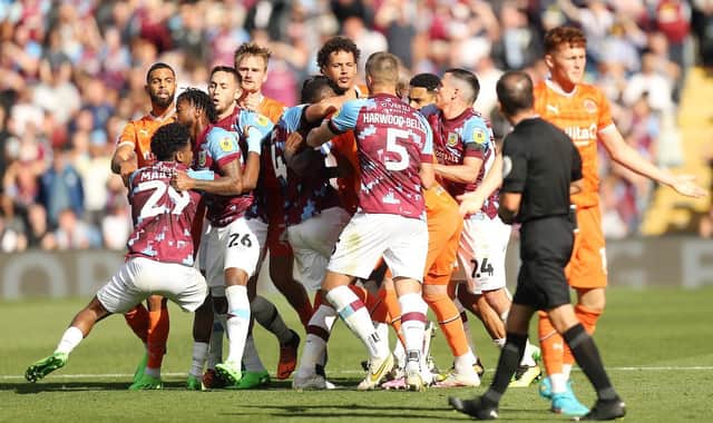 Just two red cards have been shown to Burnley players this season