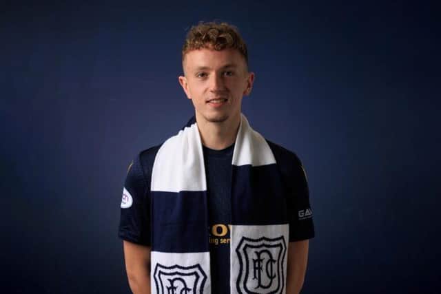 Mellon will spend the remainder of the season with Dundee. Picture: Dundee FC