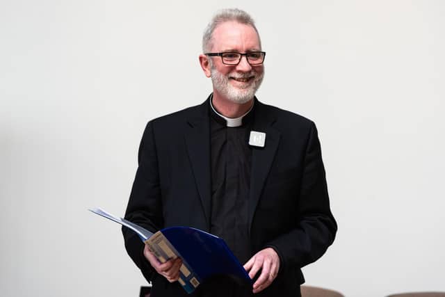 The Rev. Dr Joe Kennedy speaks as he is unveiled as the new Bishop of Burnley. Photo: Kelvin Lister-Stuttard