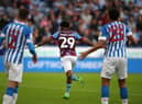 HUDDERSFIELD, ENGLAND - JULY 29: Ian Maatsen of Burnley celebrates scoring a goal during the Sky Bet Championship between Huddersfield Town and Burnley at John Smith's Stadium on July 29, 2022 in Huddersfield, England. (Photo by Ashley Allen/Getty Images)