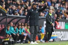 Burnley manager Vincent Kompany shouts instructions to his team from the technical area

The EFL Sky Bet Championship - Burnley v Swansea City - Saturday 15th October 2022 - Turf Moor - Burnley