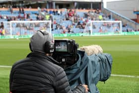 BURNLEY, ENGLAND - AUGUST 13: TV cameras before the Premier League match between Burnley and Cardiff City at Turf Moor on August 13, 2016 in Burnley, England. (Photo by Lynne Cameron/Getty Images)
