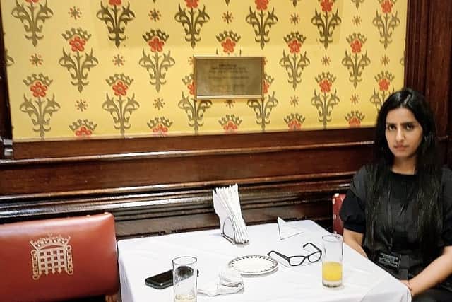 Saira Hussain in the House of Lords