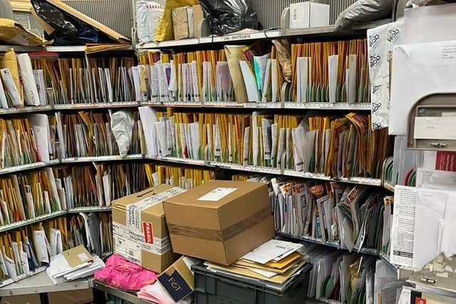 Thousands of letters are gridlocking Burnley Delivery Office.