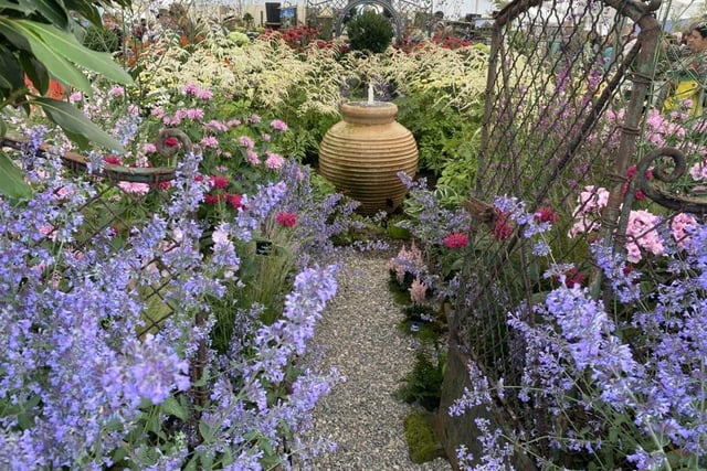Part of the gold medal winning Holden Clough English Courtyard Garden display at the Tatton Show  Photo: Fiona Finch