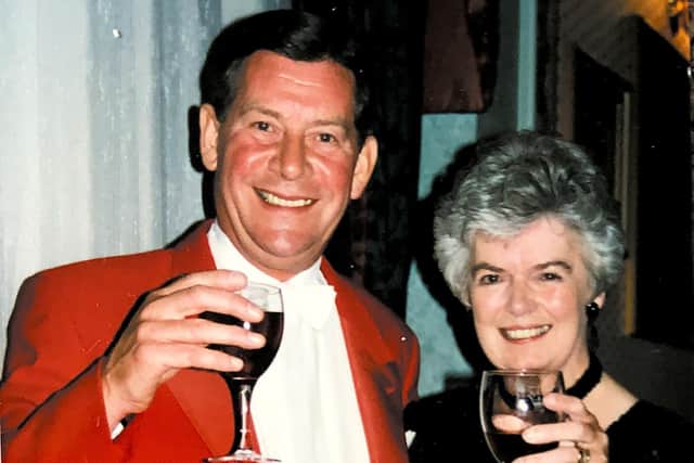 John Pye with Carol, his wife of 59 years